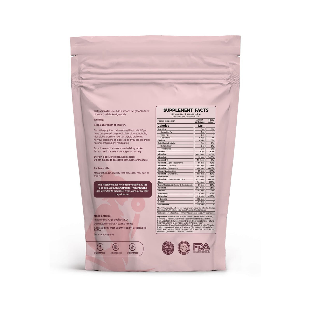 BIXI PURE protein